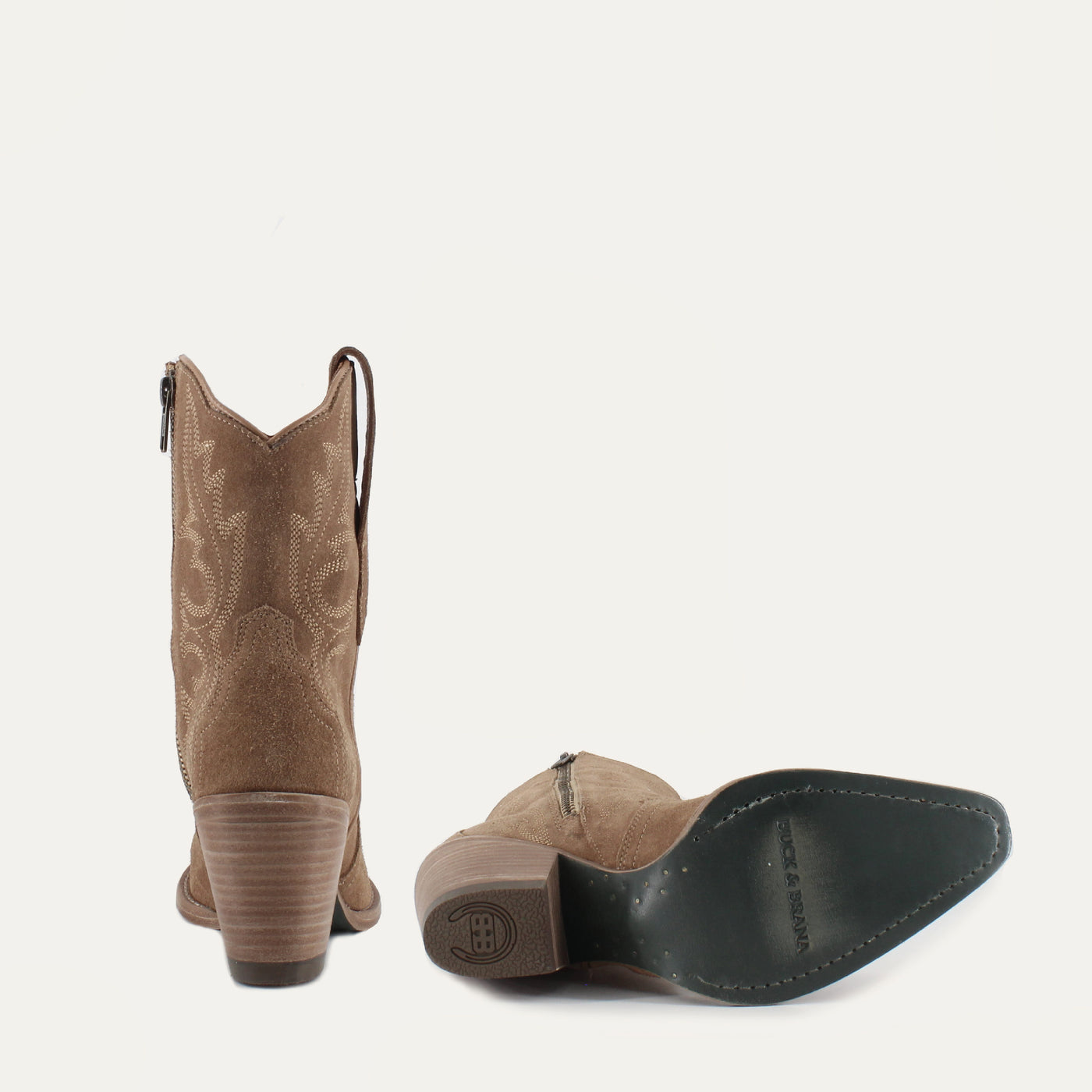 BROOKE CAMEL - Leather Cowgirl Boots - Stylish Western Footwear & Comfort