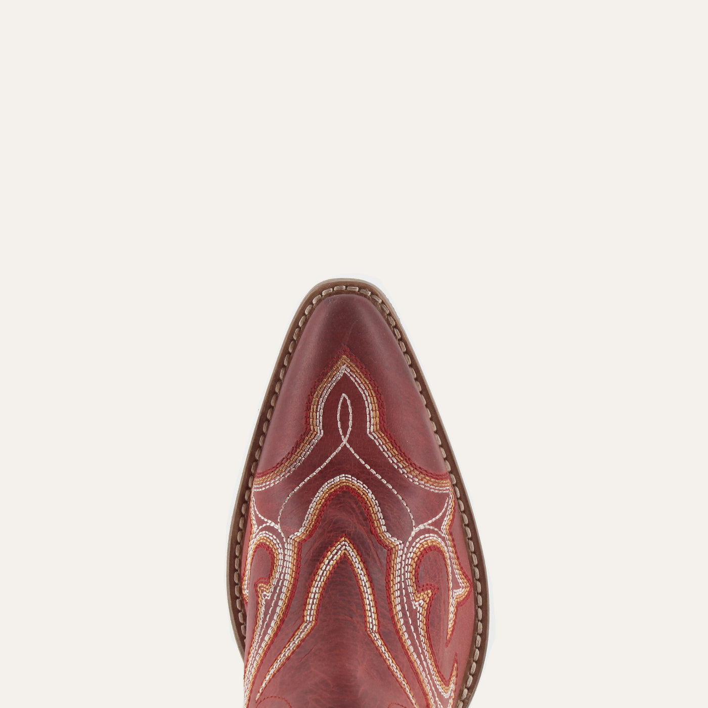 REGINA RED - Leather Cowgirl Boots - Classic Western Elegance & Comfort