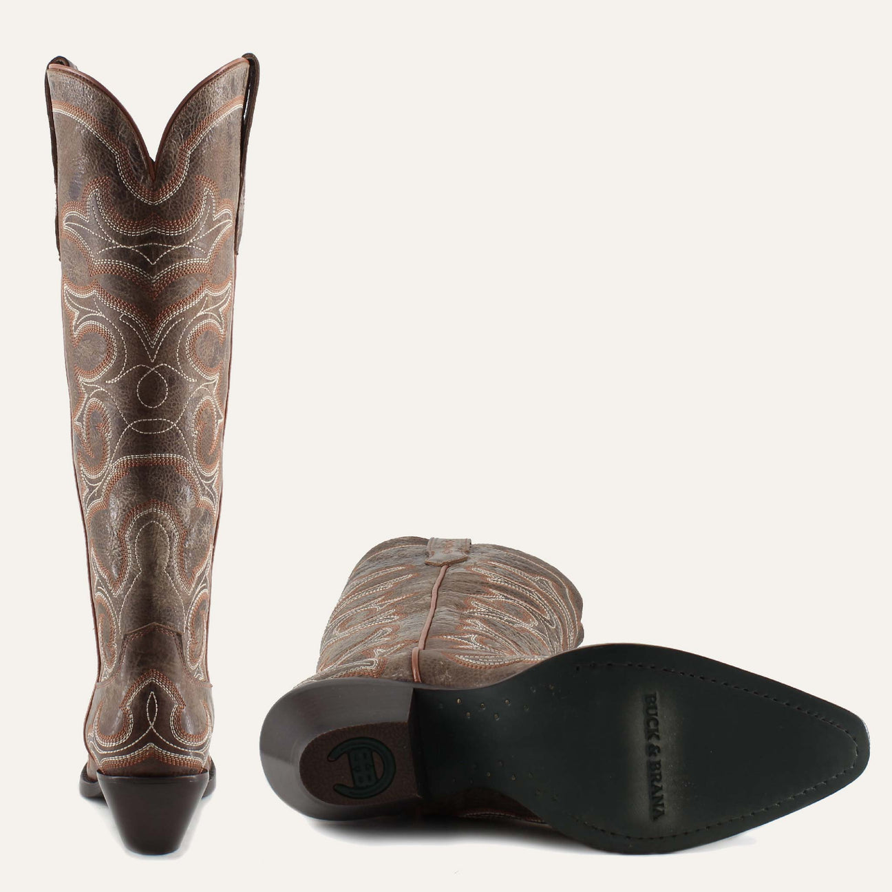 OLIVIA TAN - Leather Cowgirl Boots - Stylish Western Footwear & Comfort