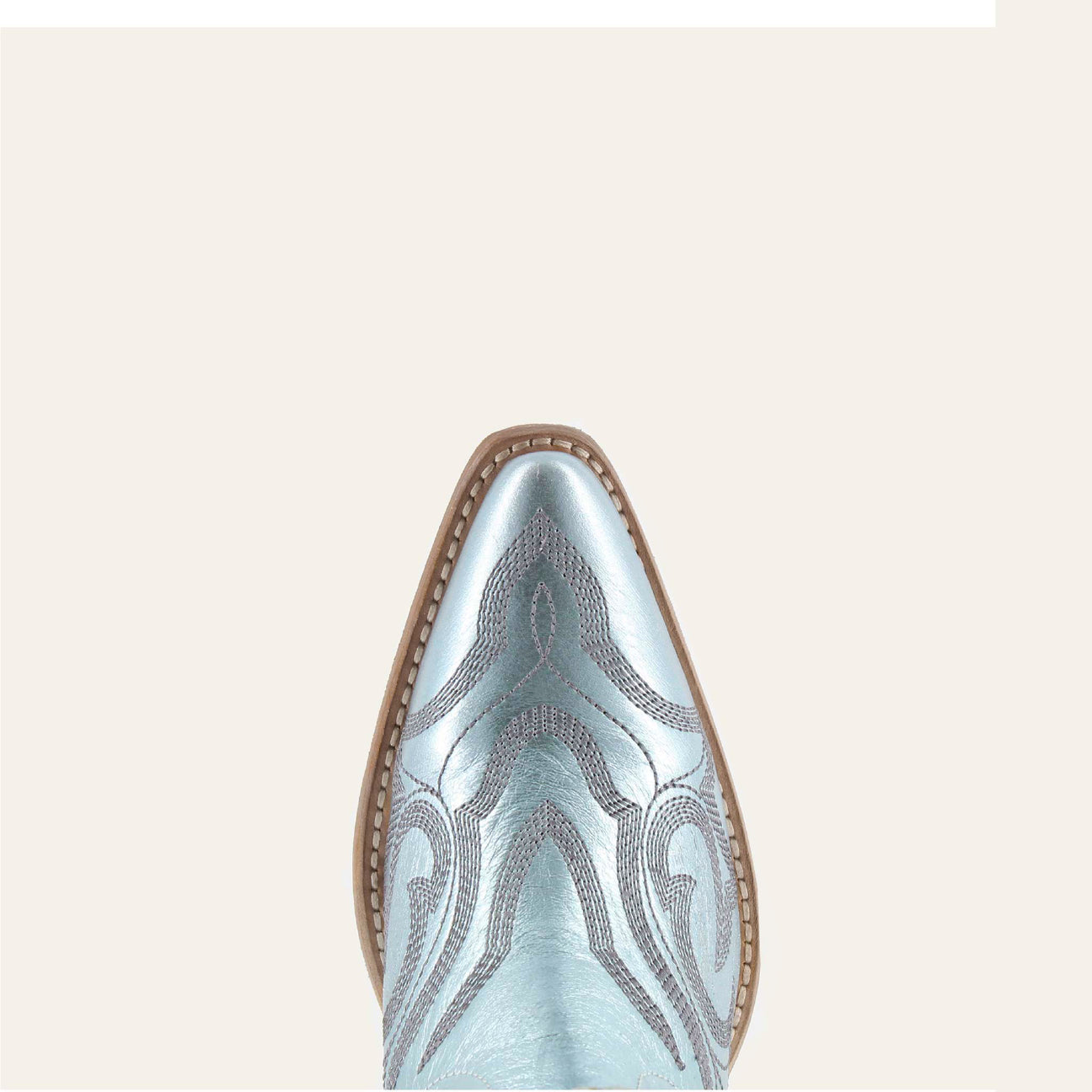 REGINA BLUE - Leather Cowgirl Boots - Stylish Western Footwear & Comfort