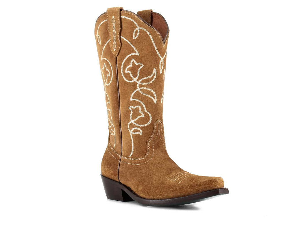 CHRISTIANE GOLD - Leather Cowgirl Boots - Stylish Western Footwear & Comfort