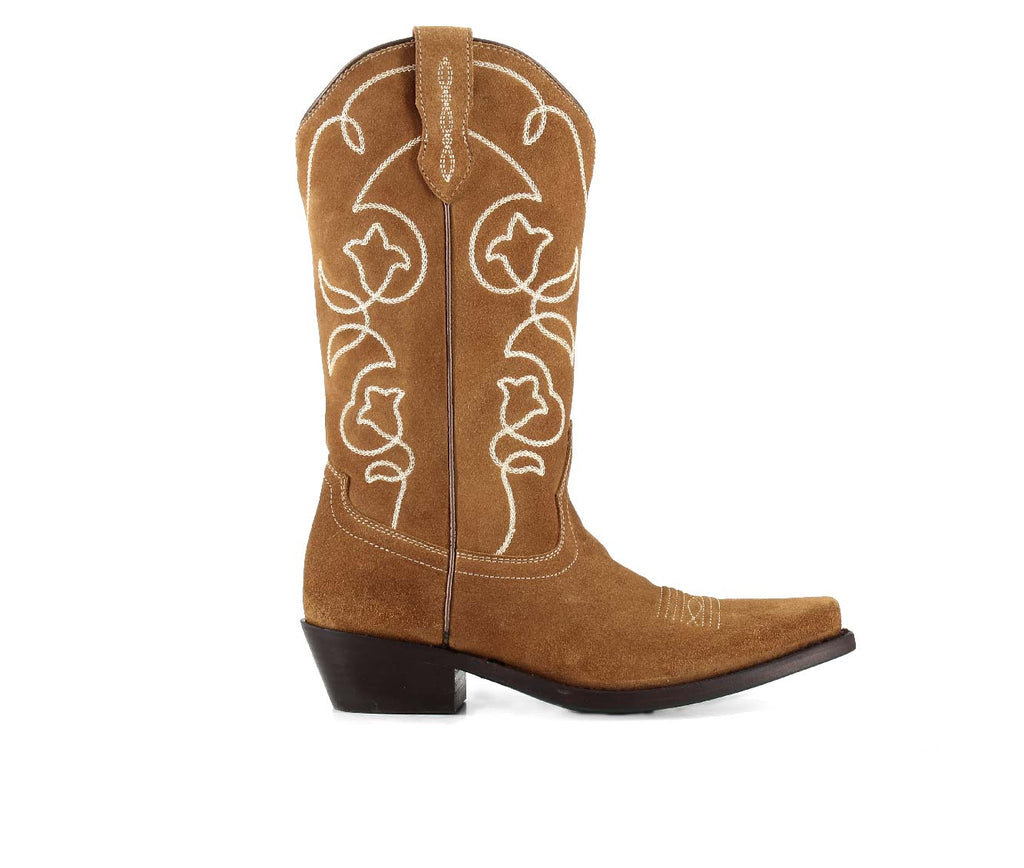 CHRISTIANE GOLD - Leather Cowgirl Boots - Stylish Western Footwear & Comfort