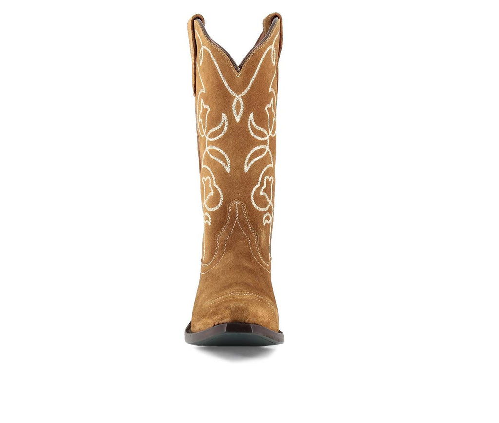 CHRISTIANE GOLD - Leather Cowgirl Boots - Stylish Western Footwear & Comfort