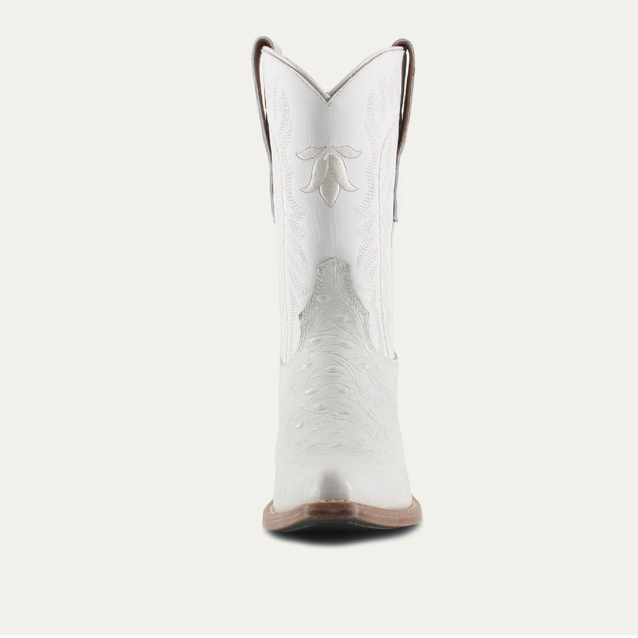 BIANKA WHITE - Leather Cowgirl Boots - Stylish Western Footwear & Comfort