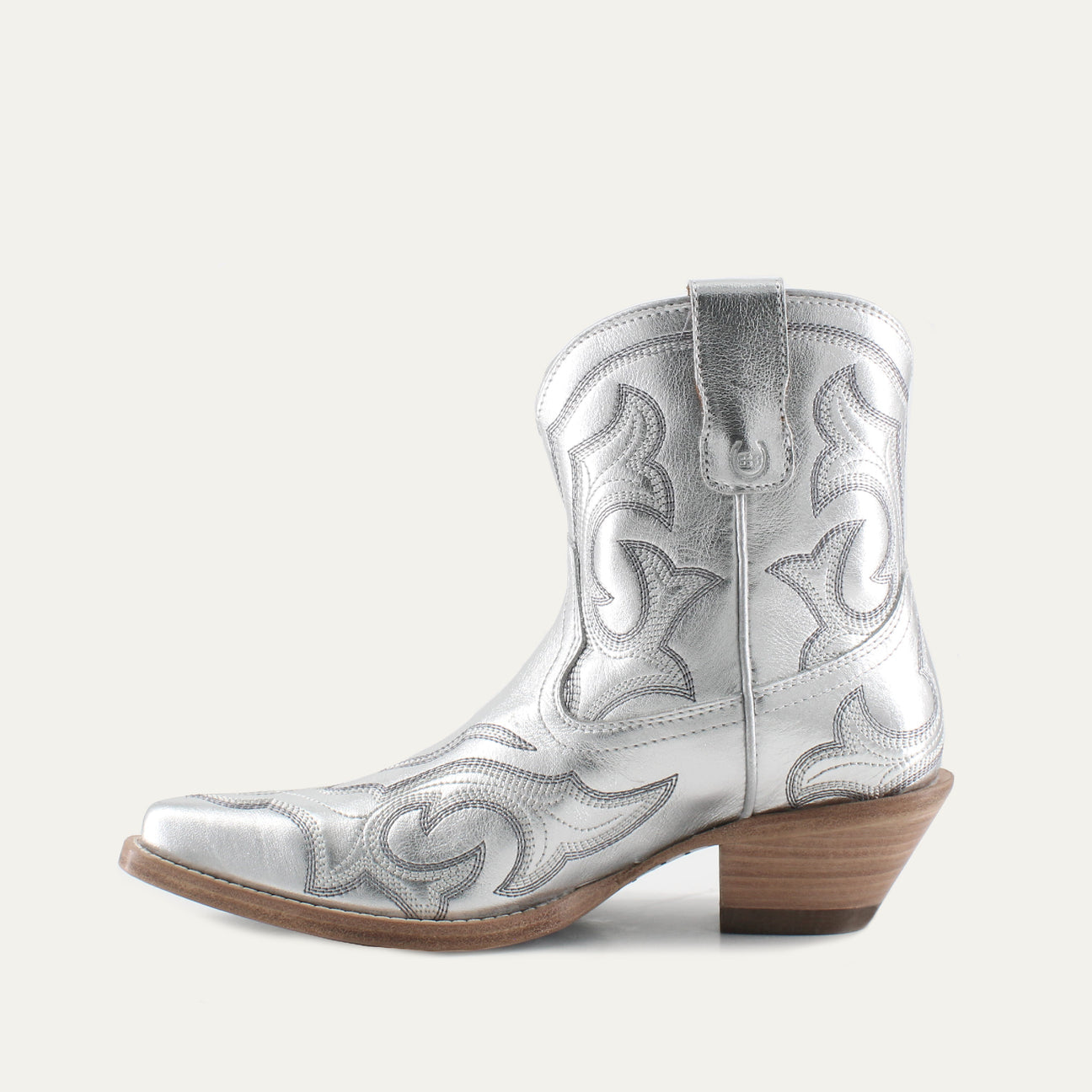 REGINA SILVER - Leather Cowgirl Boots - Stylish Western Footwear & Comfort
