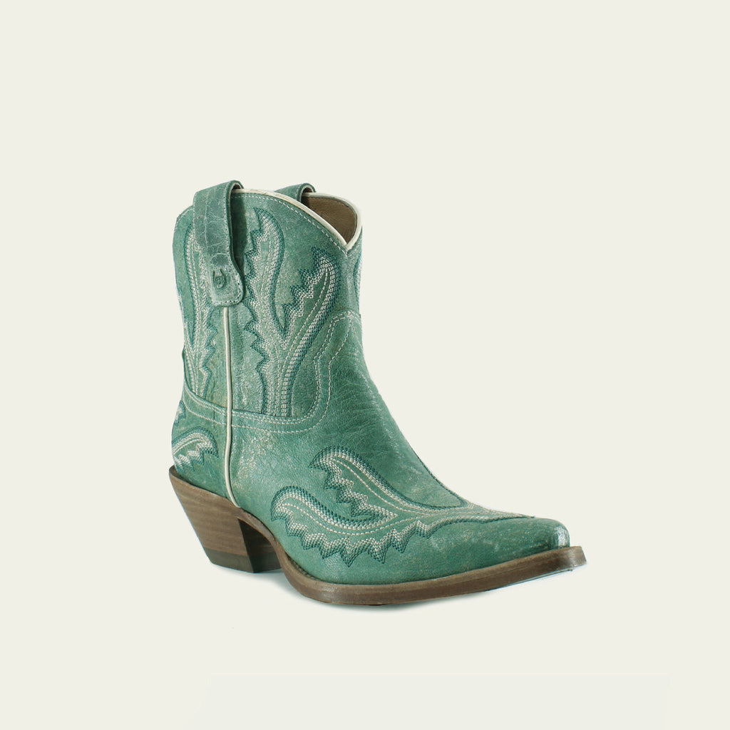 ELEANOR TORQUOISE - Leather Cowgirl Boots - Stylish & Comfortable