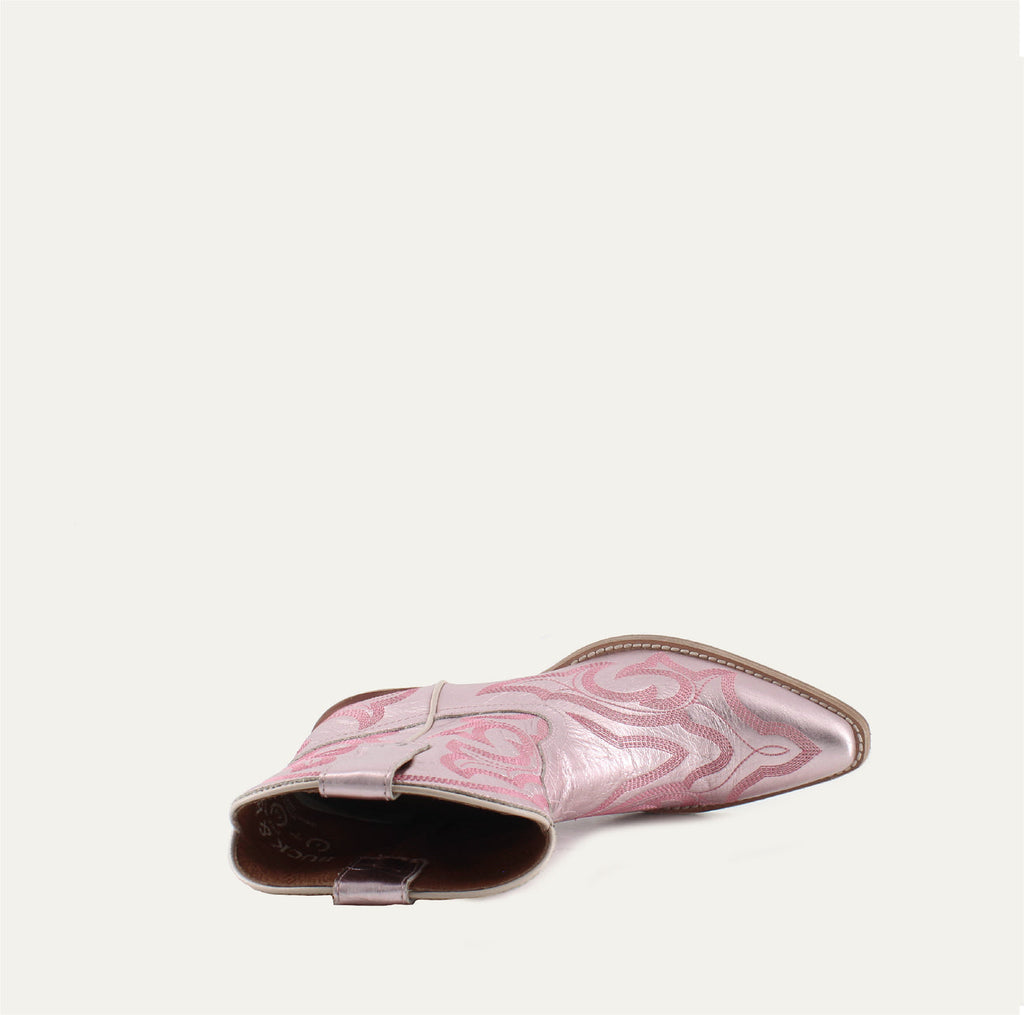 REGINA BALLET - Leather Cowgirl Boots - Classic Western Elegance & Comfort