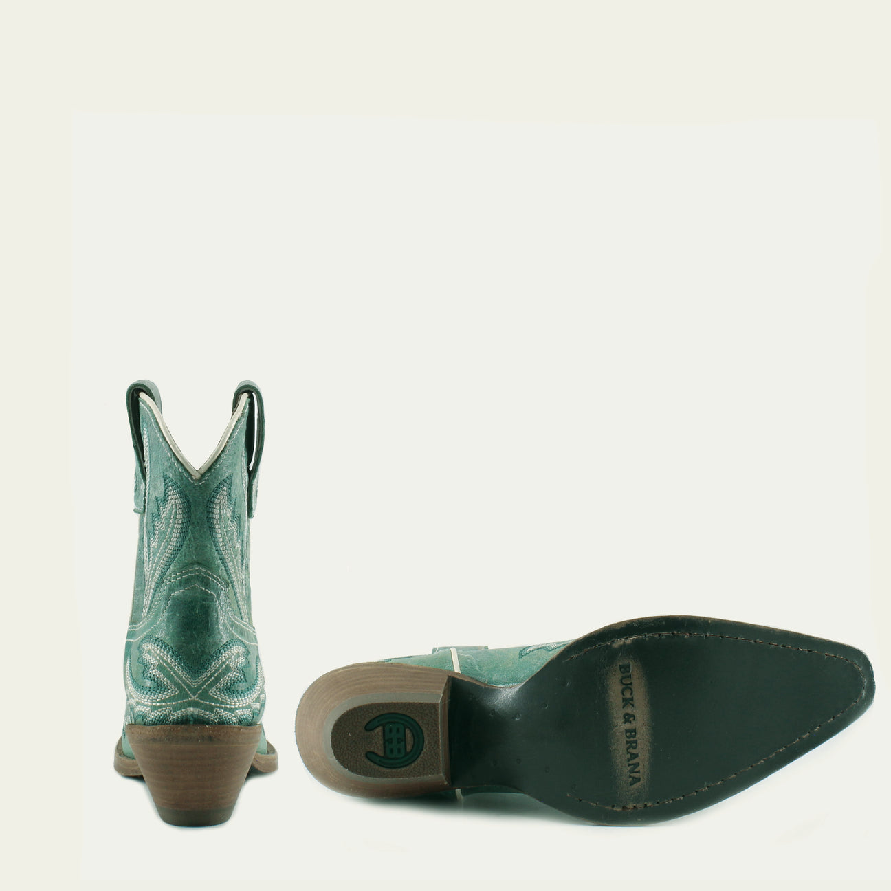 ELEANOR TORQUOISE - Leather Cowgirl Boots - Stylish & Comfortable