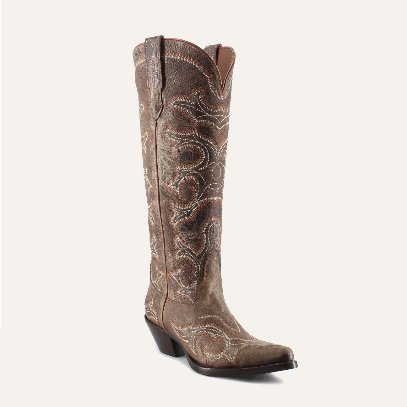 OLIVIA TAN - Leather Cowgirl Boots - Stylish Western Footwear & Comfort