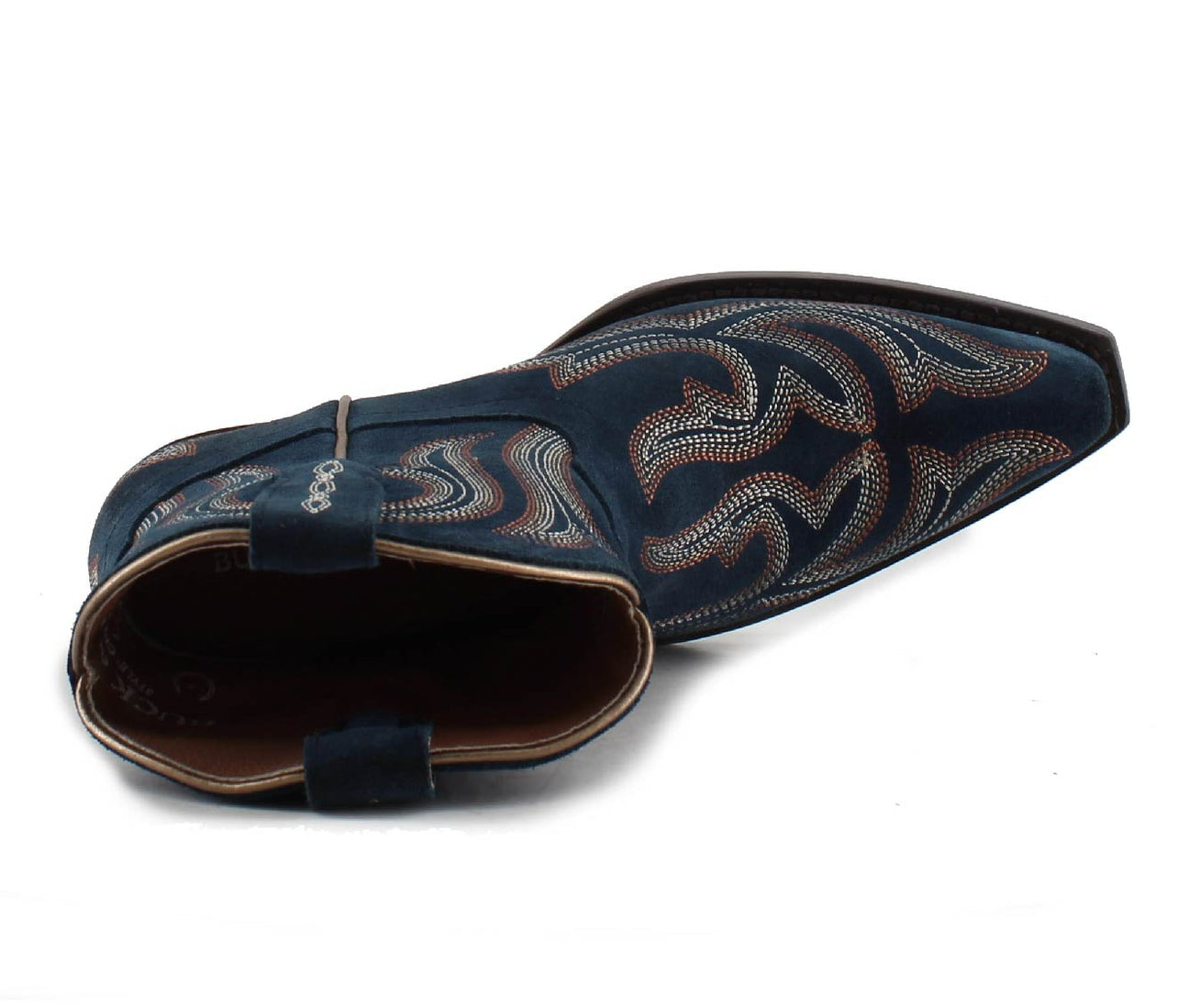 HARPER BLUE - Leather Cowgirl Boots - Stylish Western Footwear & Comfort