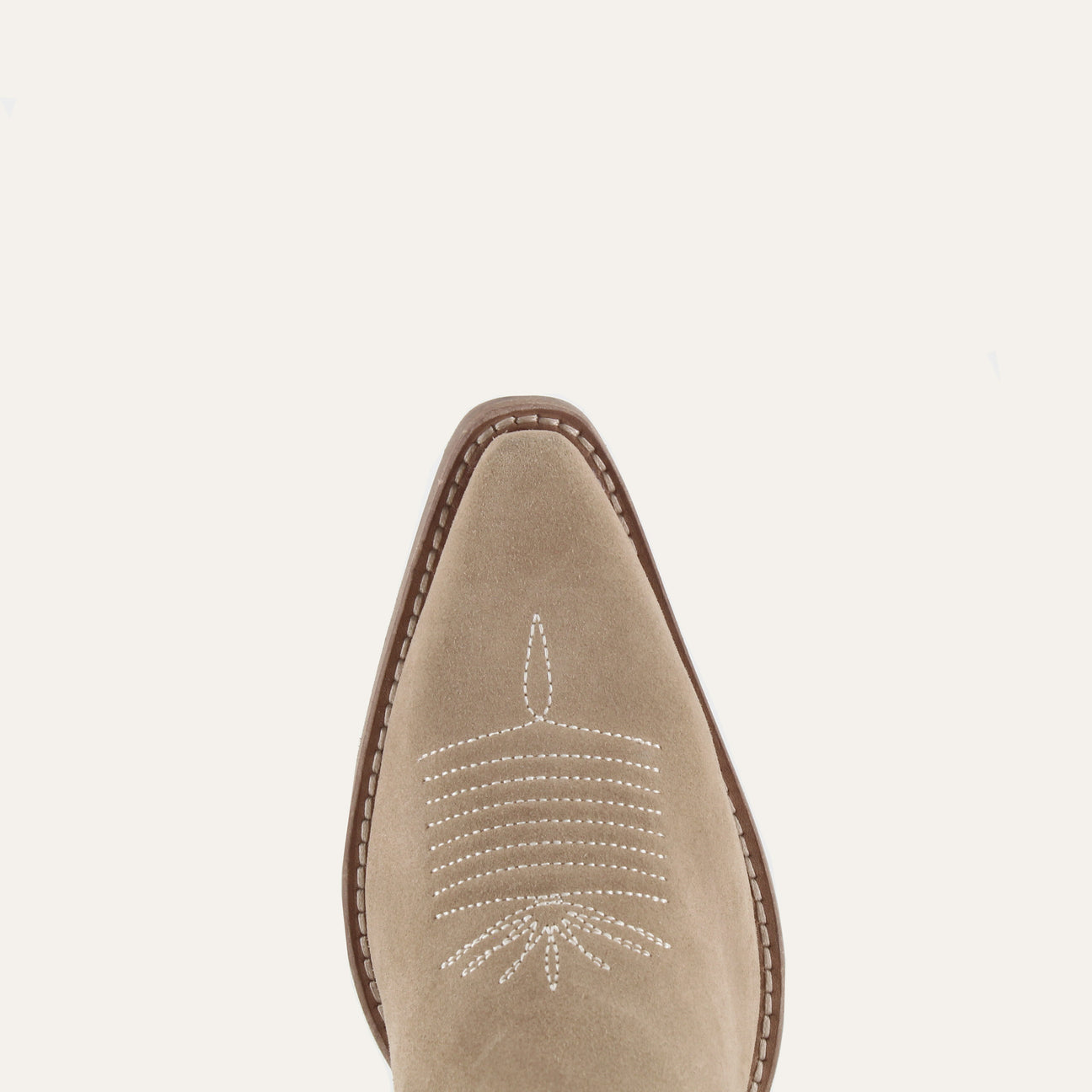 TESSA BEIGE - Leather Cowgirl Boots - Stylish Western Footwear & Comfort