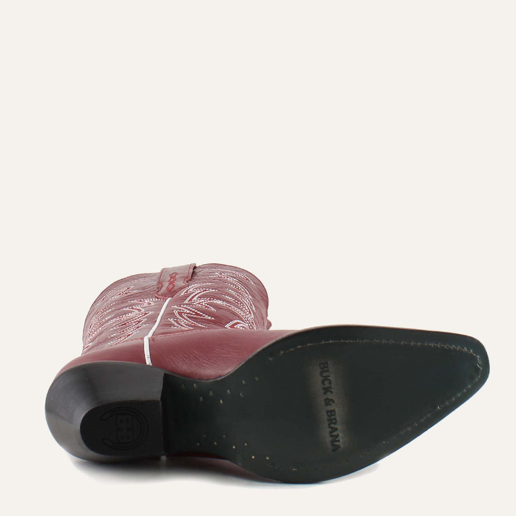 ISABELLA RED - Leather Cowgirl Boots - Stylish Western Footwear & Comfort