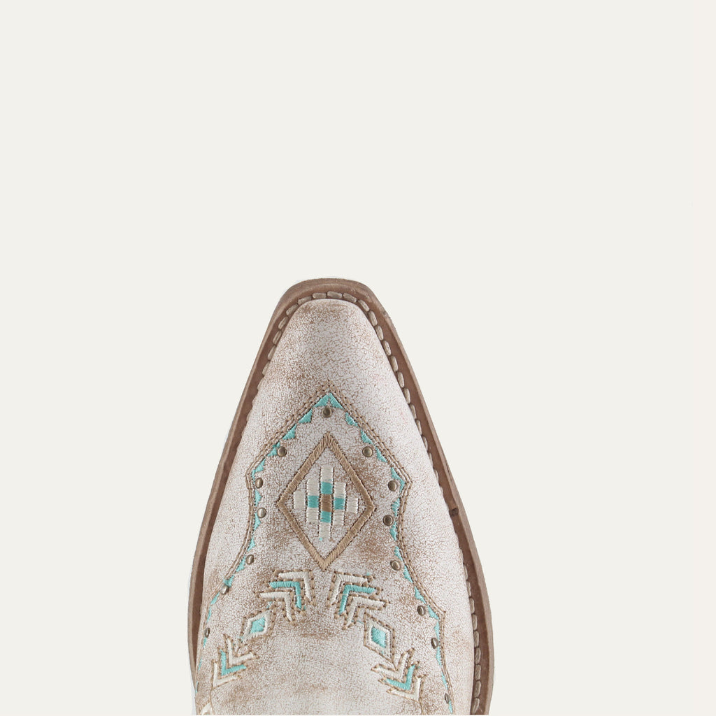 FRANNY WHITE - Leather Cowgirl Boots - Classic Western Style & Comfort