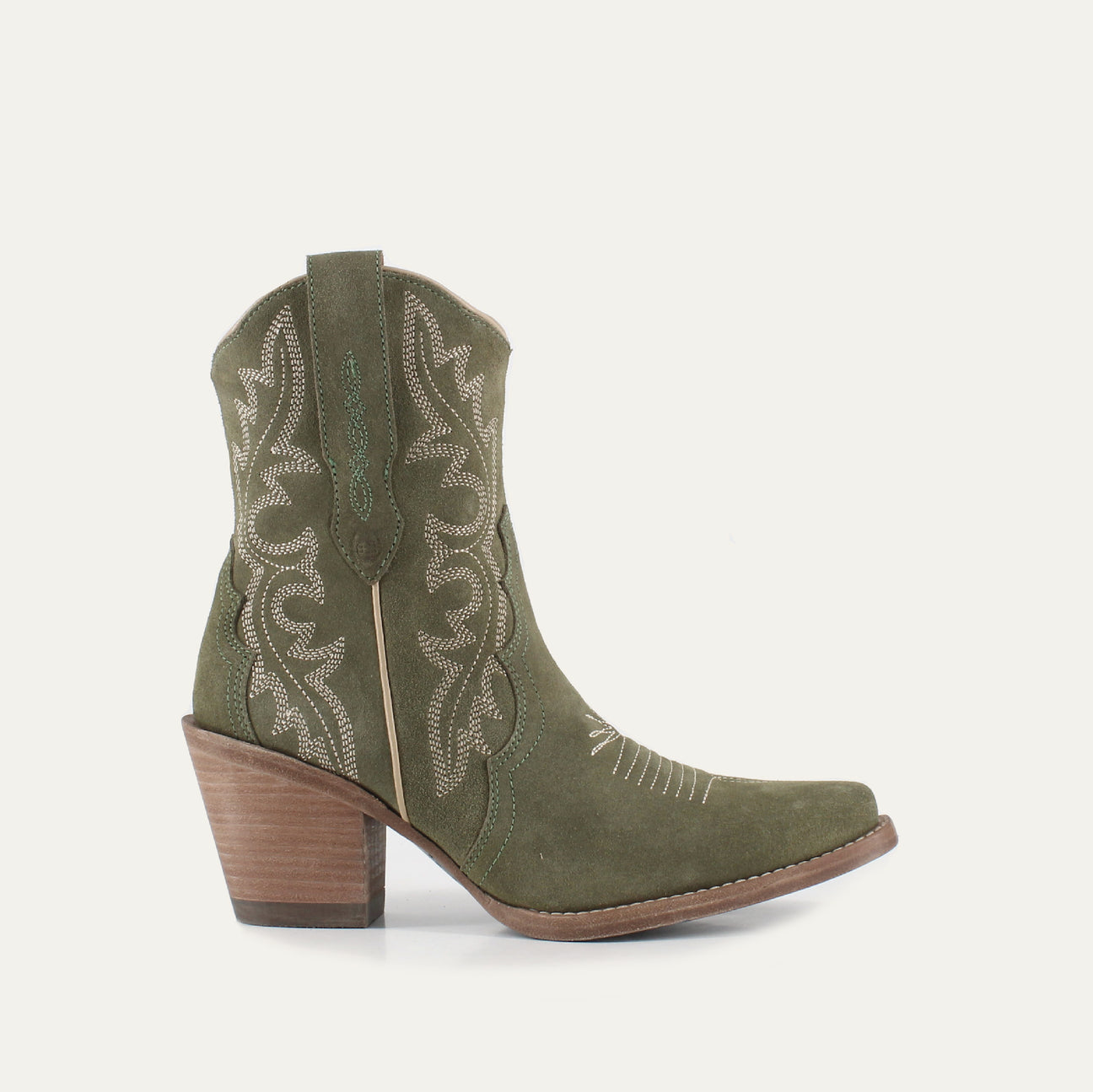 BROOKE OLIVE - Leather Cowgirl Boots - Stylish Western Footwear & Comfort