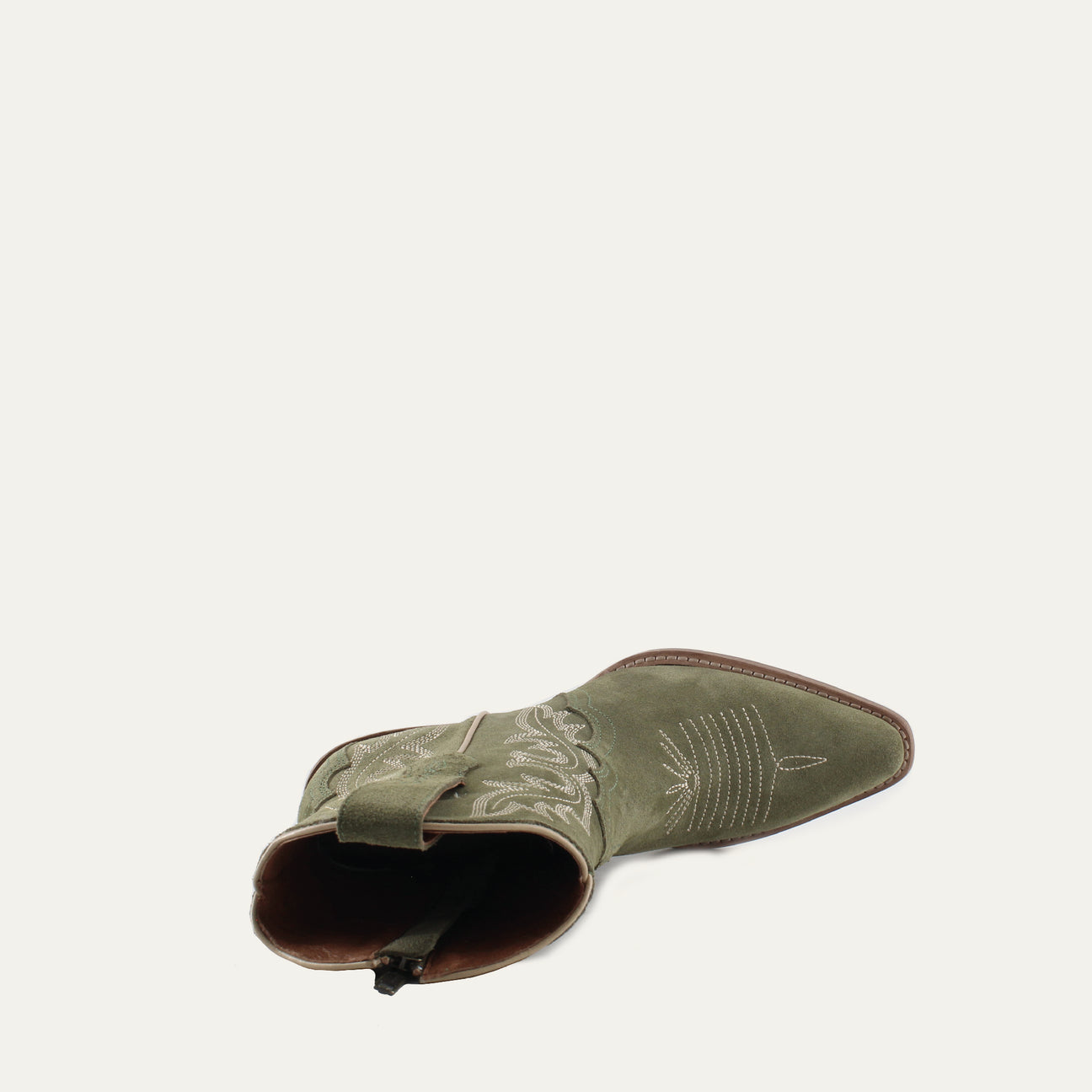 BROOKE OLIVE - Leather Cowgirl Boots - Stylish Western Footwear & Comfort