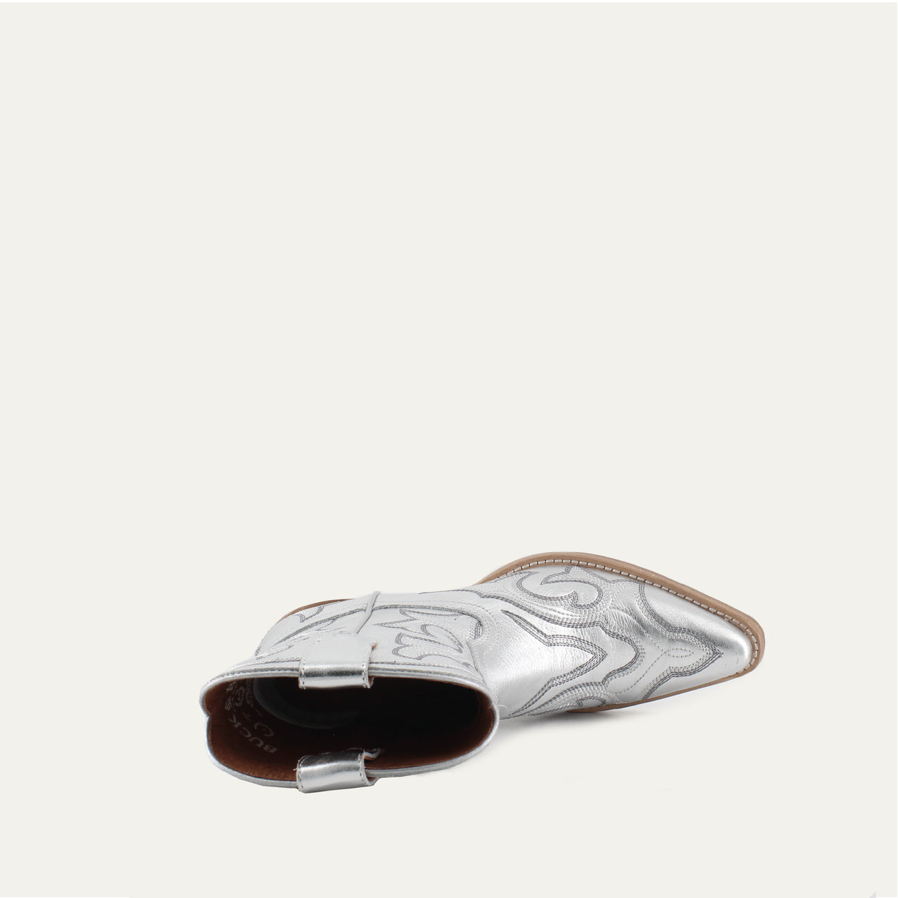 REGINA SILVER - Leather Cowgirl Boots - Stylish Western Footwear & Comfort