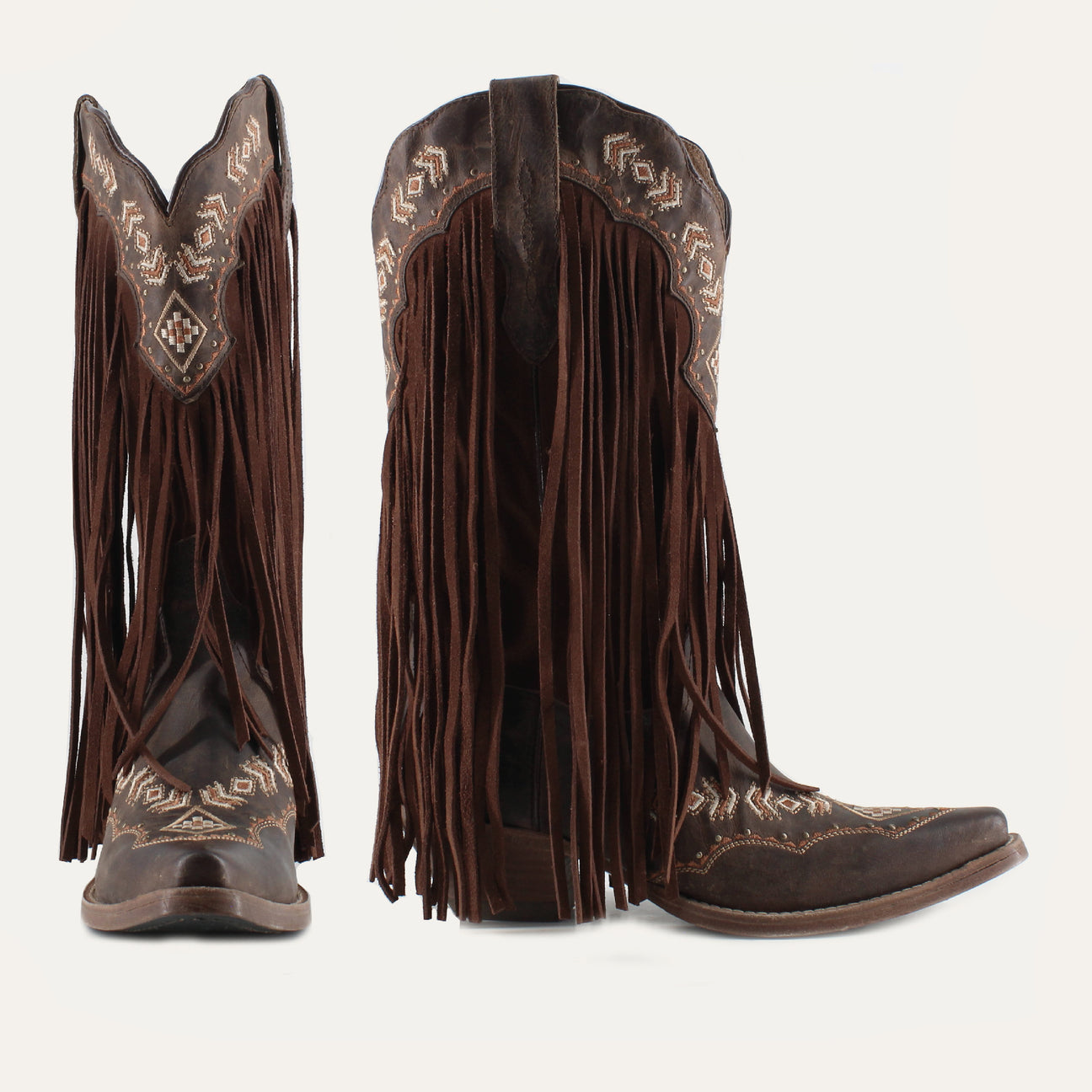 FRANNY HONEY - Leather Cowgirl Boots - Classic Western Style & Comfort