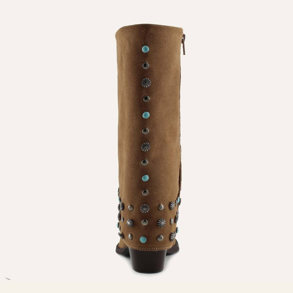 ARIANNA OLD GOLD - Leather Cowgirl Boots - Stylish Western Footwear & Comfort