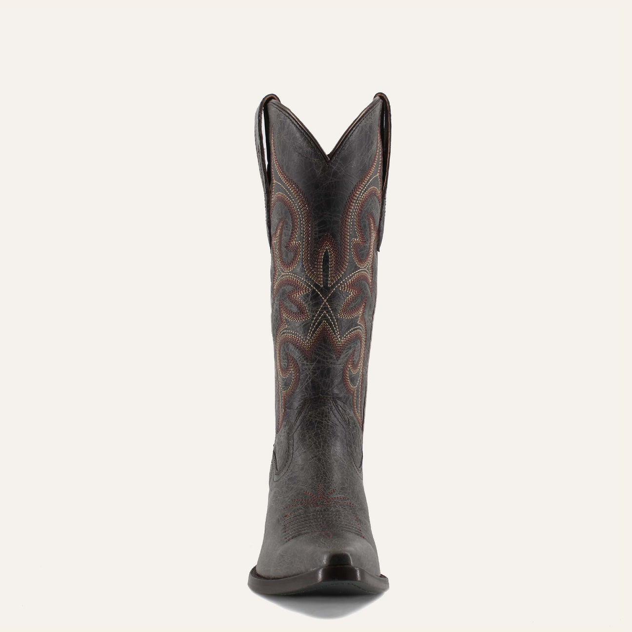 TESSA BLACK - Leather Cowgirl Boots - Stylish Western Footwear & Comfort