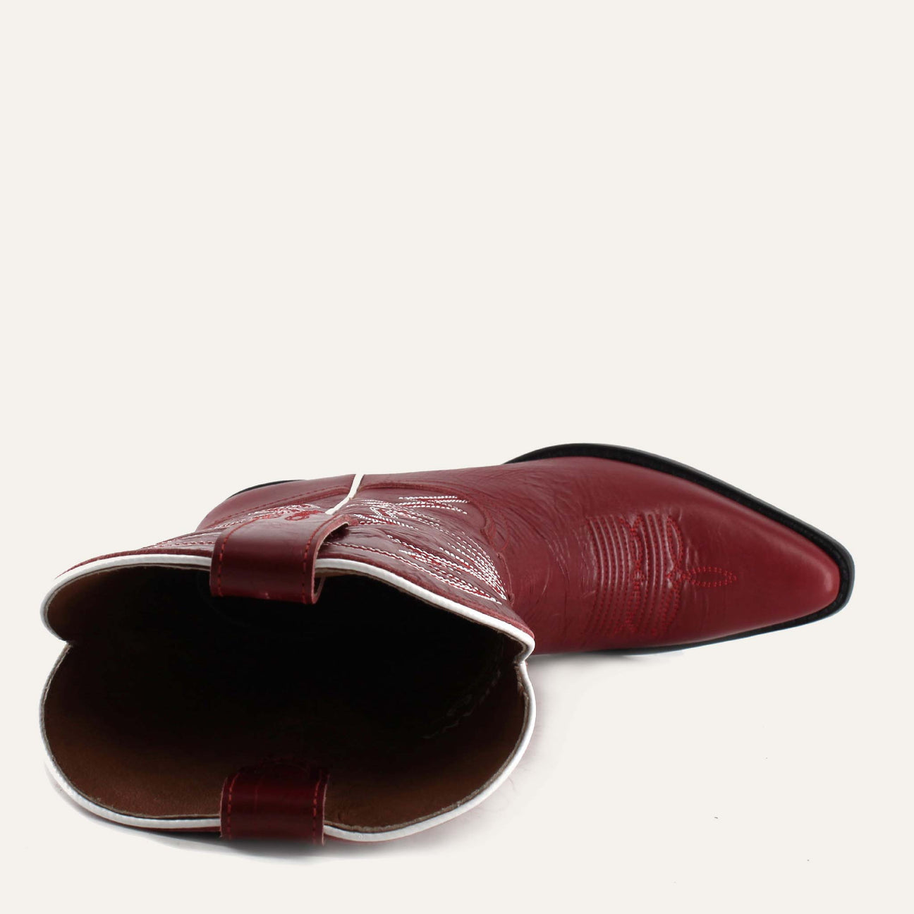 ISABELLA RED - Leather Cowgirl Boots - Stylish Western Footwear & Comfort