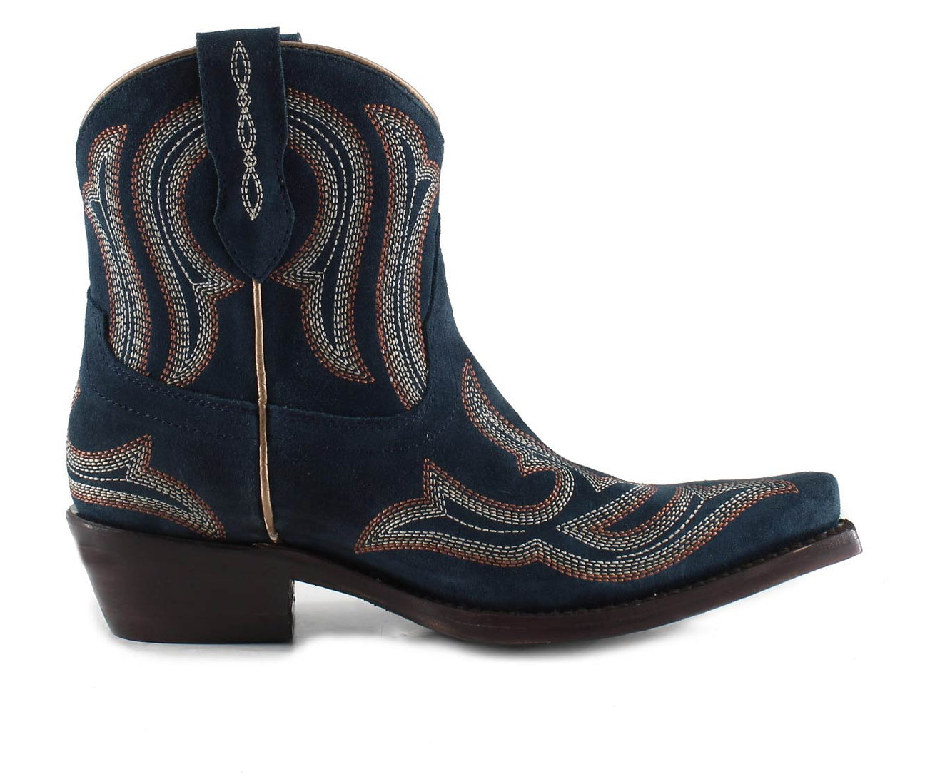 HARPER BLUE - Leather Cowgirl Boots - Stylish Western Footwear & Comfort