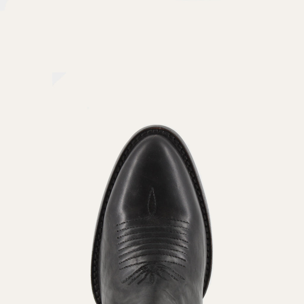 AVERY BLACK - Leather Cowgirl Boots - Stylish Western Footwear & Comfort