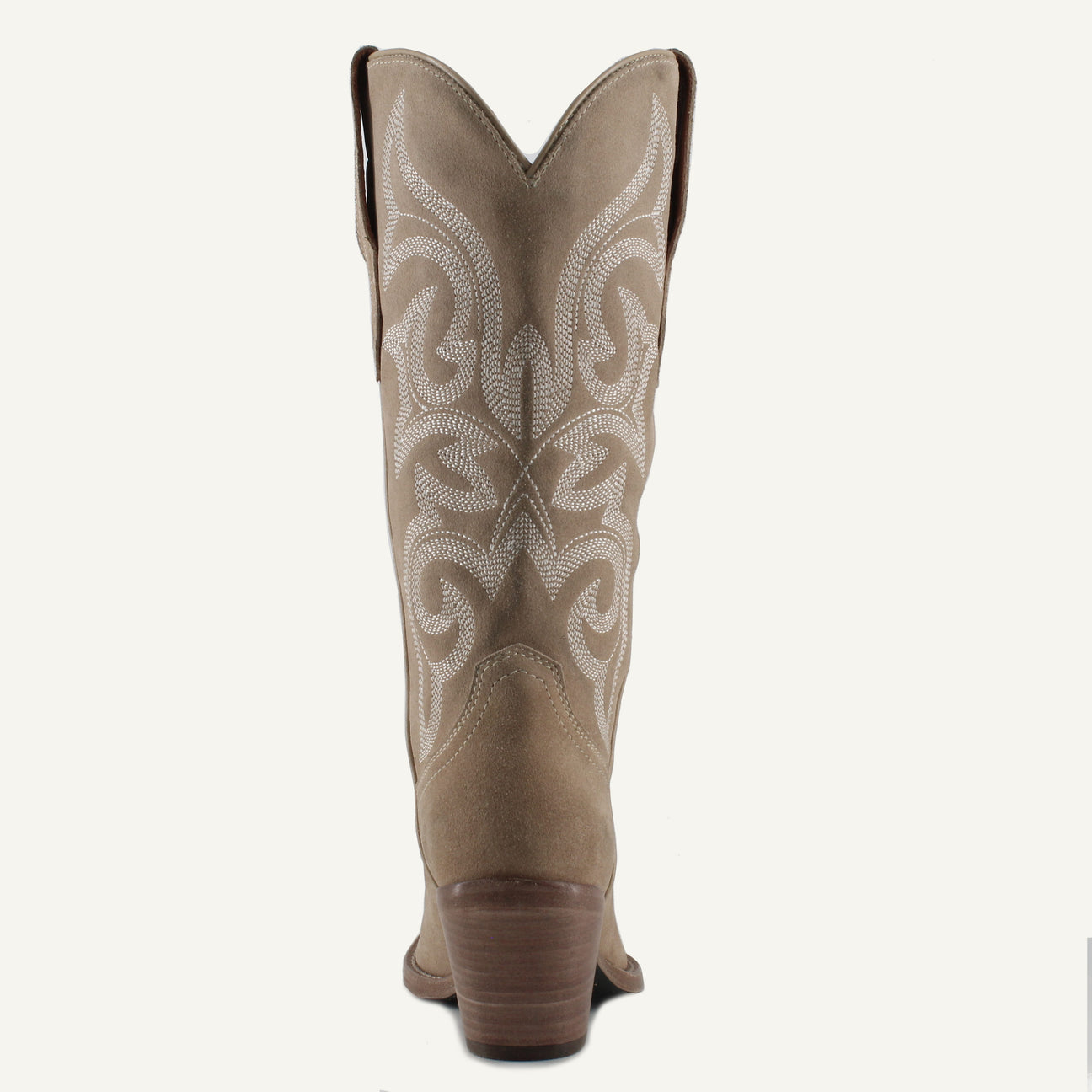 TESSA BEIGE - Leather Cowgirl Boots - Stylish Western Footwear & Comfort