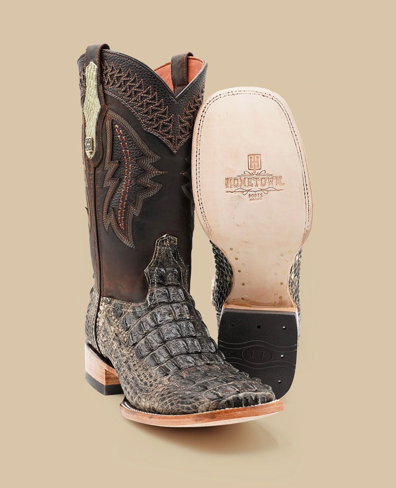 EXOTIC AMERICAN ALLIGATOR - COWBOY BOOTS