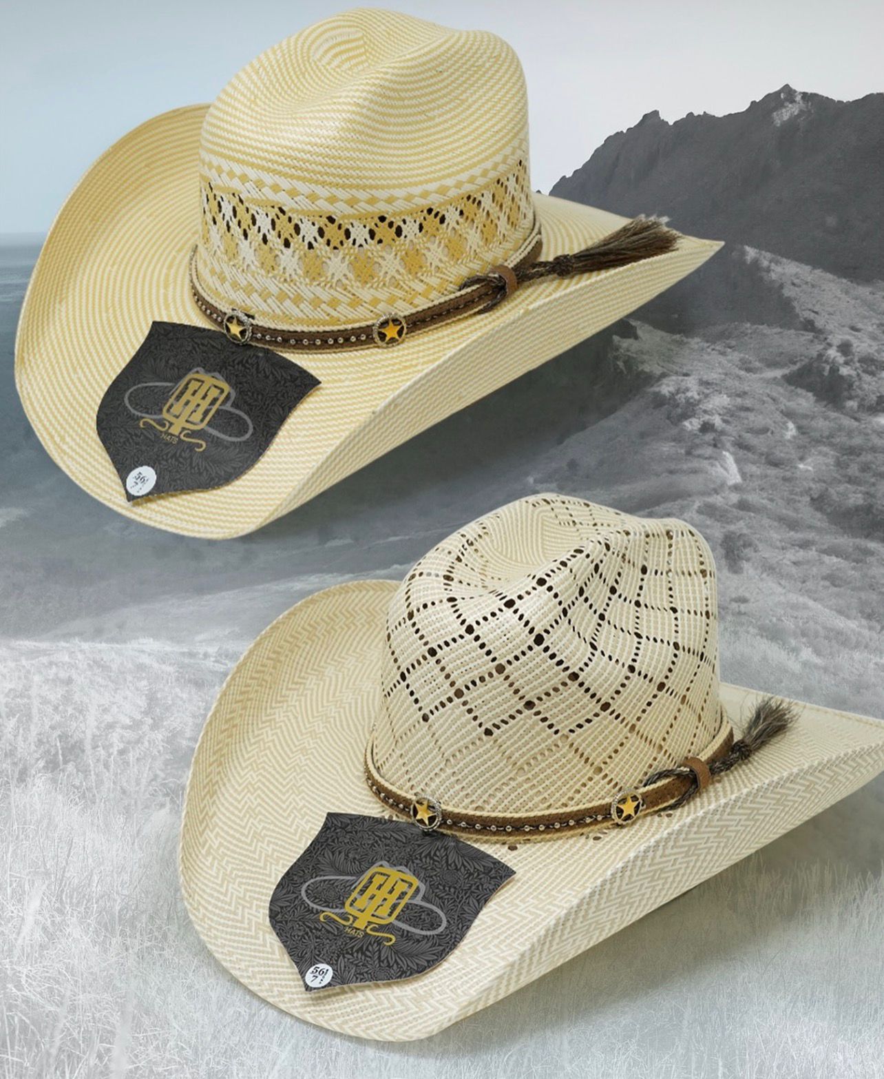 STRAW COWBOY HATS