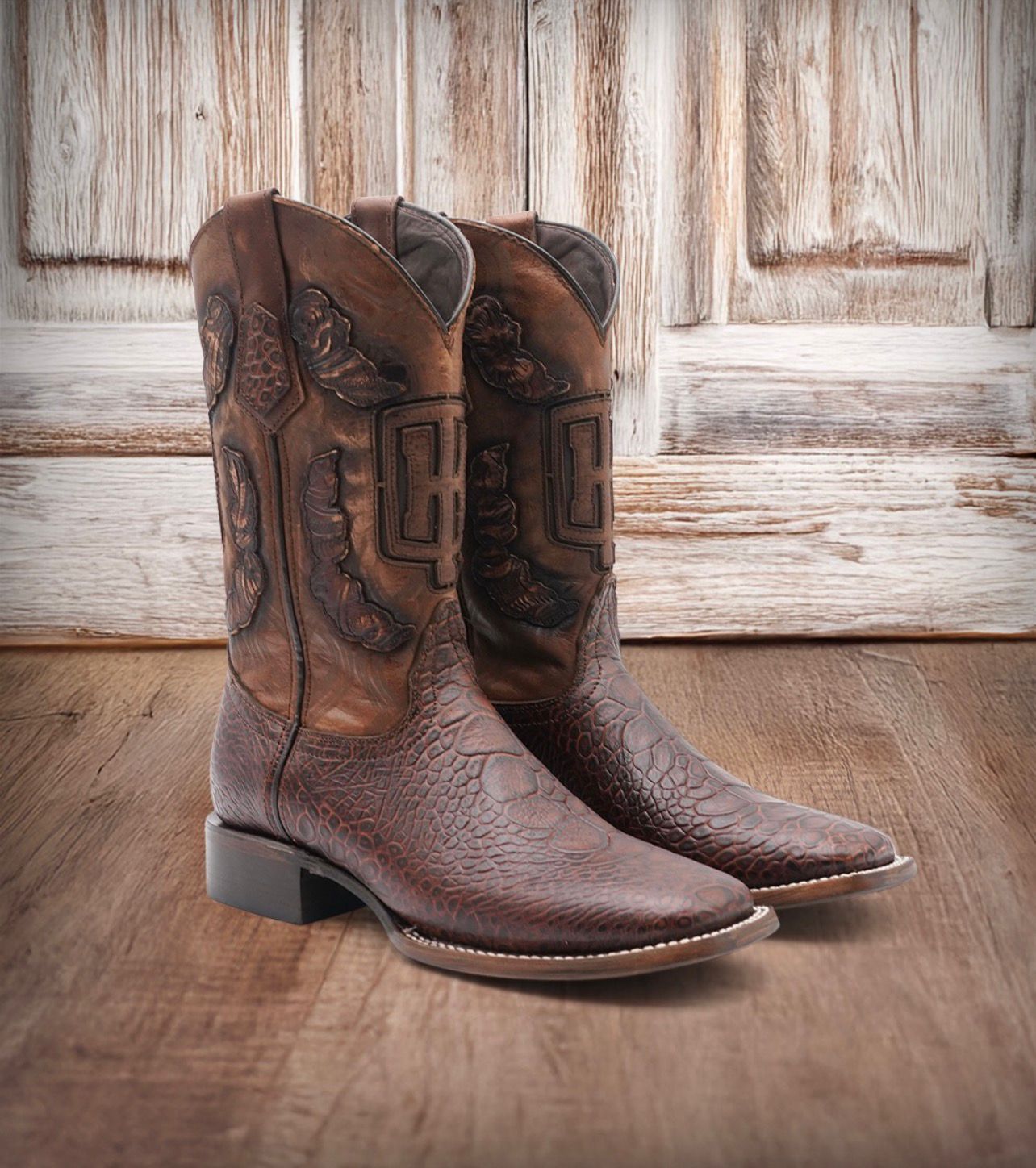 CAGUAMA CHESNUT LEATHER - COWBOY BOOTS
