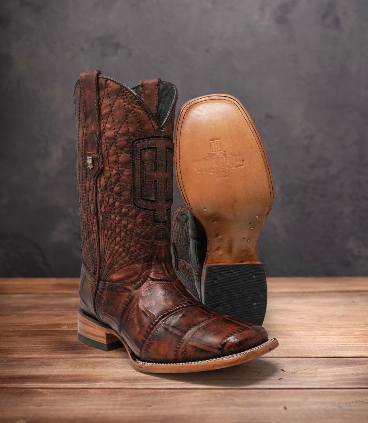 LEATHER AMERICAN JUMBO COGNAC - COWBOY BOOTS